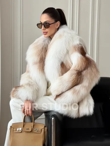 Шуба из меха Marble fox PREMIUM COLLECTION - фото 8