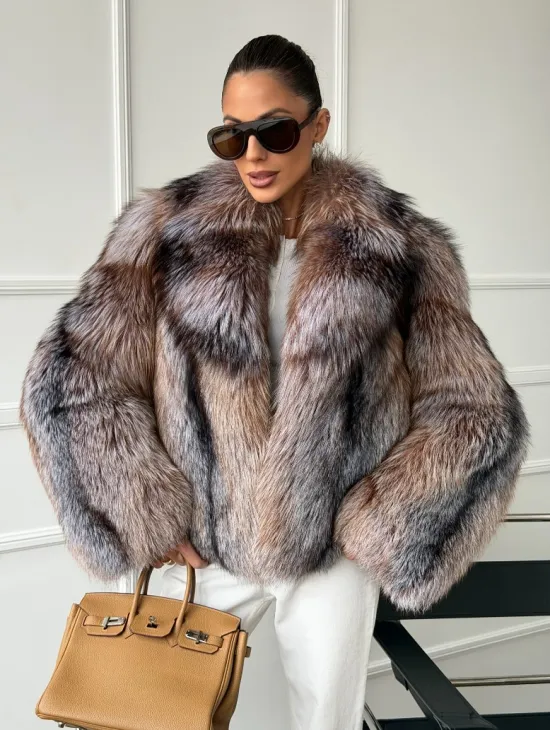 Полушубок из чернобурки - фото 0