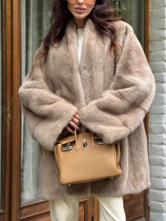 Полушубок из норки - фото 1