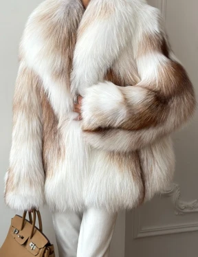 Шуба из меха Marble fox PREMIUM COLLECTION - фото 1