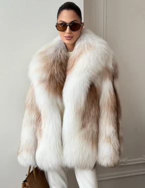 Шуба из меха Marble fox PREMIUM COLLECTION - фото 0
