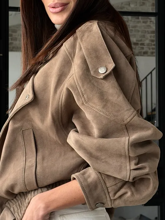 Куртка - бомбер весенняя оверсайз - фото 4